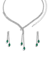 Sapphire Inspired Crystal Necklace Set