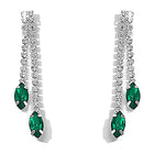 Sapphire Inspired Crystal Necklace Set - Green