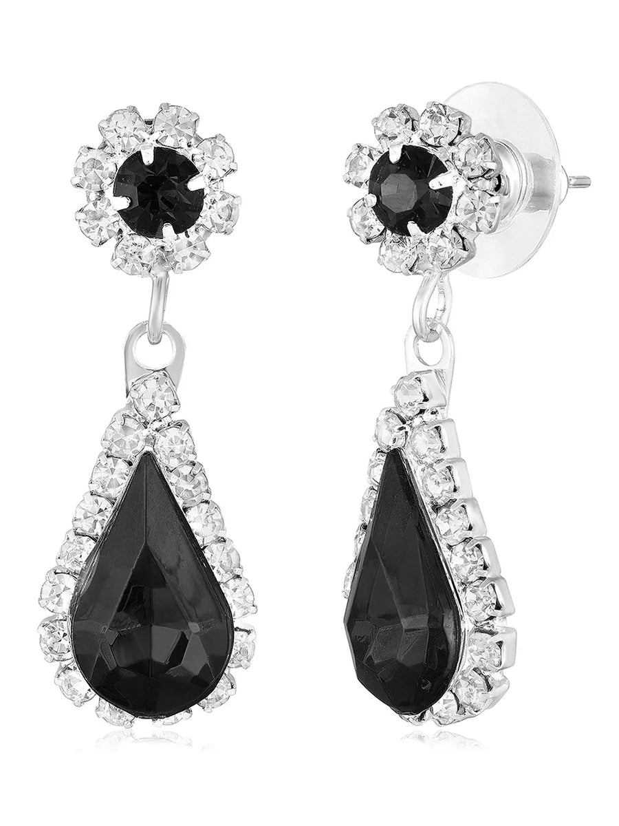 Glamorous Teardrop Necklace  Earring Set