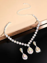 Glamorous Teardrop Necklace  Earring Set