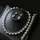 Whispering Blooms Pearl Necklace Set