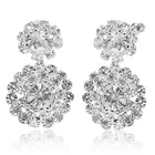 Floral Crystal Necklace and Earrings