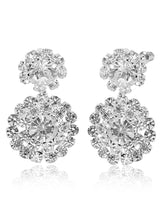 Floral Crystal Necklace and Earrings
