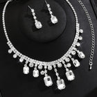 Classic Crystal-Studded Necklace Set