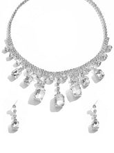 Classic Crystal-Studded Necklace Set