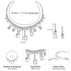 Classic Crystal-Studded Necklace Set