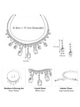 Classic Crystal-Studded Necklace Set