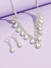 CZ Grace Teardrop Necklace Set
