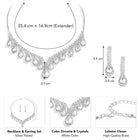 CZ Grace Teardrop Necklace Set