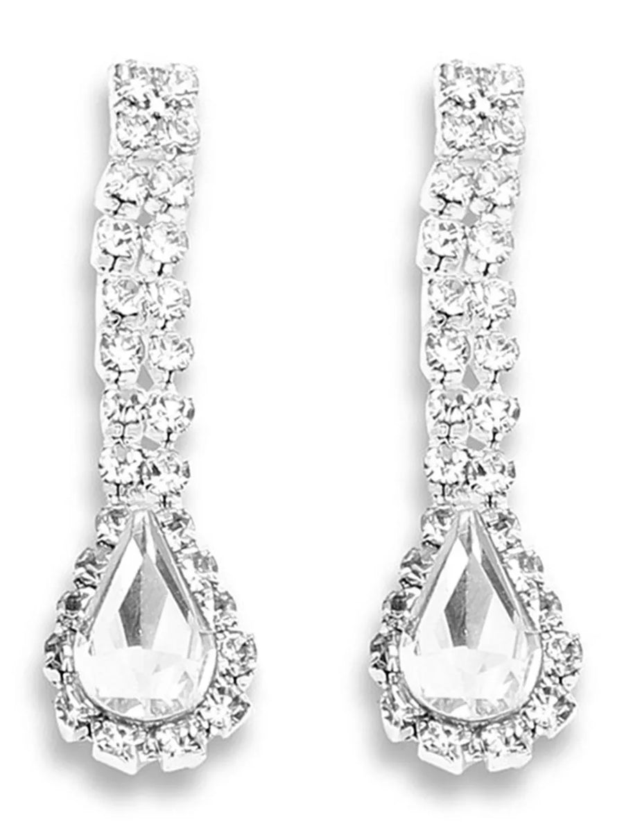 CZ Grace Teardrop Necklace Set