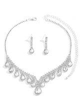 CZ Grace Teardrop Necklace Set