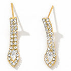 Gilded Crystal CZ Necklace Bracelet Set