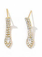 Gilded Crystal CZ Necklace Bracelet Set