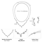 Dewdrop Radiance Crystal Necklace Set