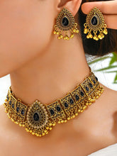 Traditional Crystal Studded Choker Set