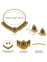 Traditional Crystal Studded Choker Set