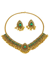 Traditional Crystal Studded Choker Set