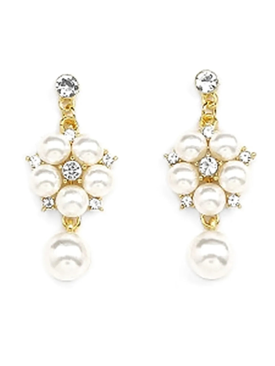 Charming Floral Pearl Necklace Set