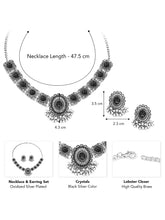 Antique Filigree Choker and Earring Set