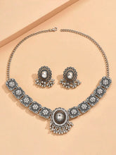Antique Filigree Choker and Earring Set