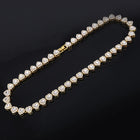 Radiant Heart Motif Crystal CZ Necklace - Gold