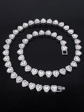 Radiant Heart Motif Crystal CZ Necklace