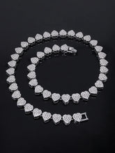 Chic Heart Pattern CZ Necklace