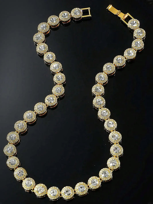 Royal Flash Statement Neck Chain - Gold