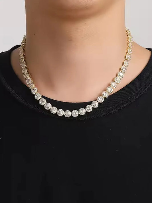 Royal Flash Statement Neck Chain - Gold