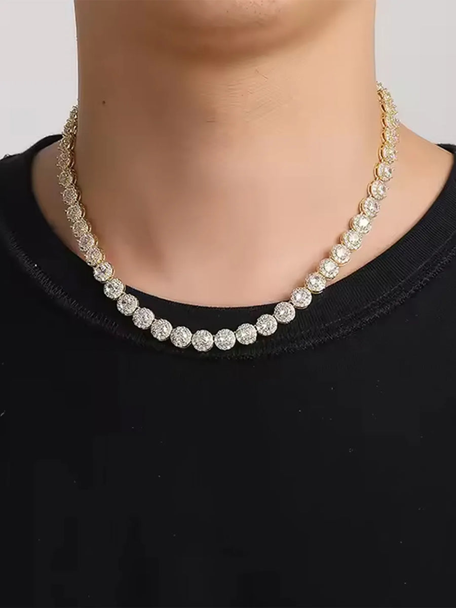 Royal Flash Statement Neck Chain - Gold