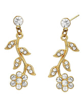 Stylish Floral Statement CZ Necklace Set