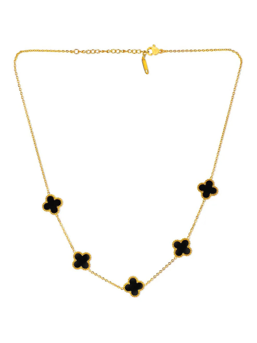 Graceful Clover Charm Necklace