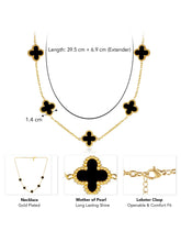 Graceful Clover Charm Necklace