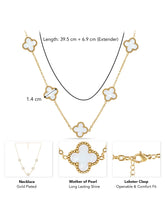 Graceful Clover Charm Necklace
