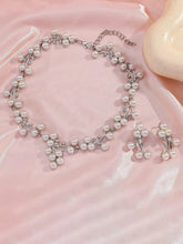 Pearl Blossom Necklace & Earrings Set