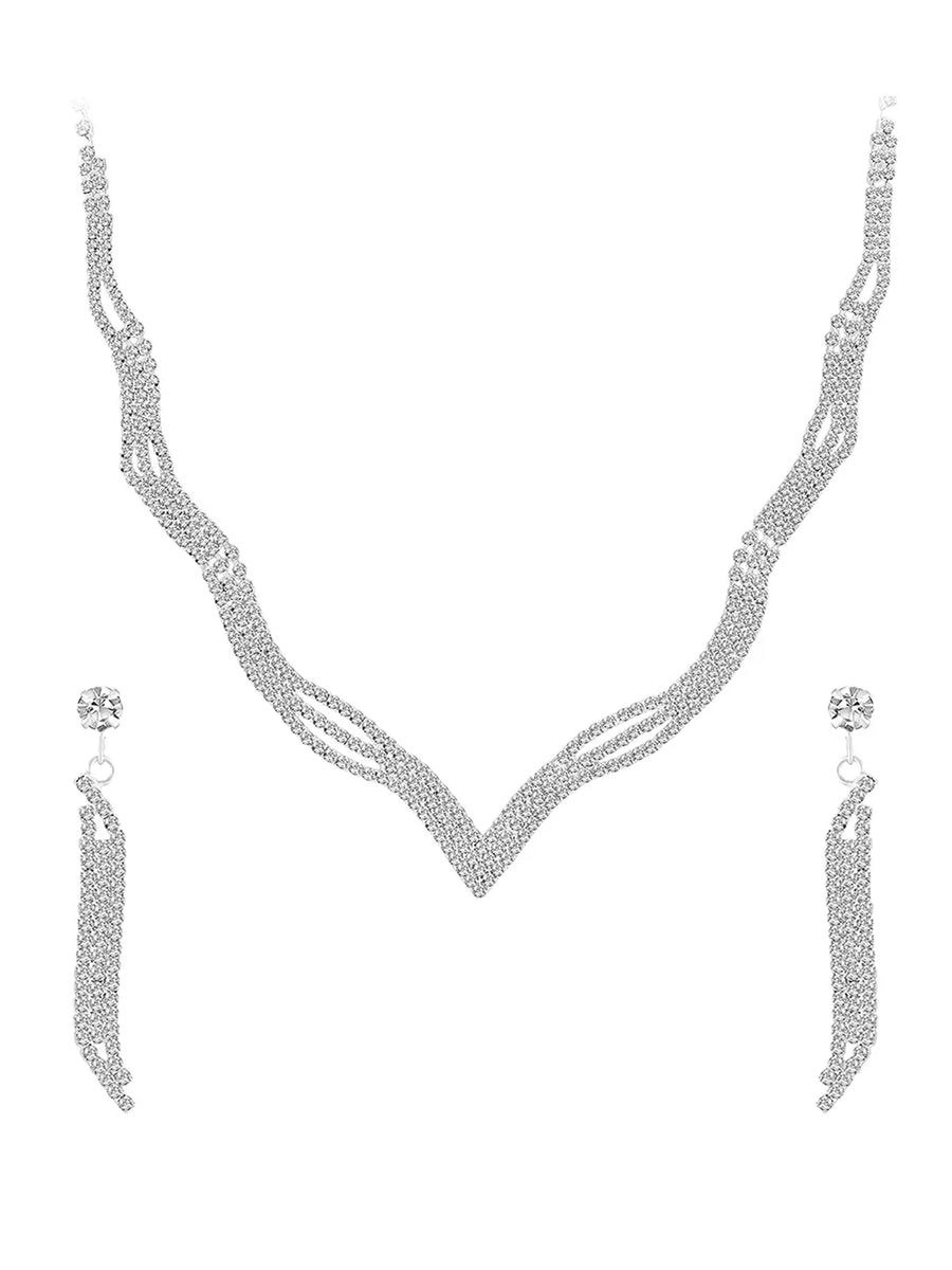 Twilight Spark CZ Necklace Set