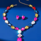 Regal Blush Sparkle Necklace Set