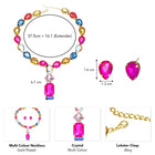 Regal Blush Sparkle Necklace Set
