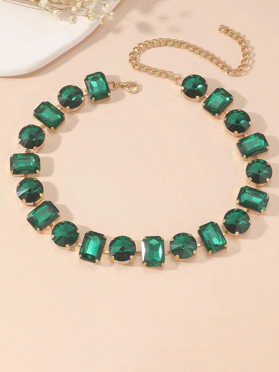 Bold and Bright Crystals Necklace Set