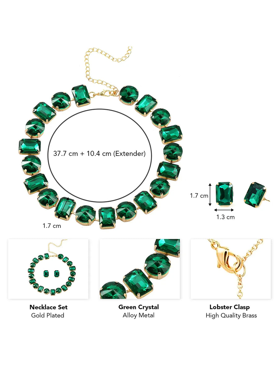 Bold and Bright Crystals Necklace Set