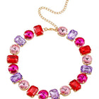 Bold and Bright Crystals Necklace Set - Multicolor