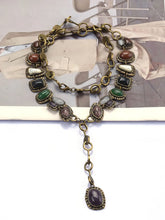 Boho Artifical Stone Drop Necklace