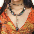 Boho Artifical Stone Drop Necklace