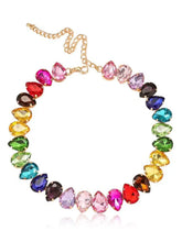 Divine Flow Teardrop Gem Collar