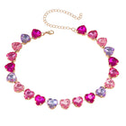 Timeless Flame Faux Heart Necklace