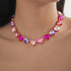 Timeless Flame Faux Heart Necklace