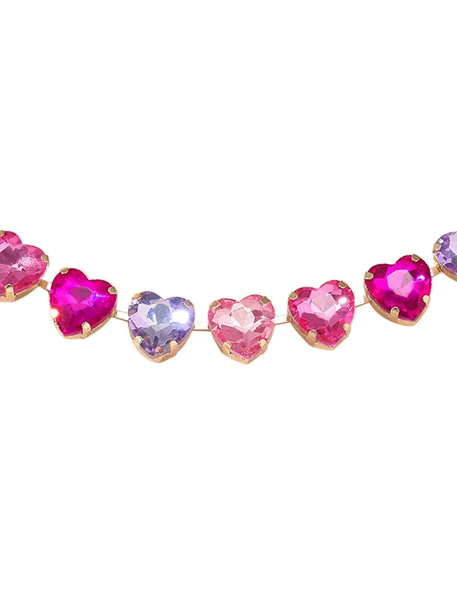 Timeless Flame Faux Heart Necklace