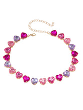 Timeless Flame Faux Heart Necklace