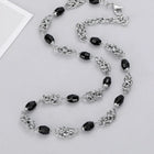 Twisted Shadows Beaded Stainless Chain