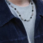 Twisted Shadows Beaded Stainless Chain
